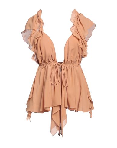 Shop Chloé Woman Top Blush Size 6 Silk In Pink