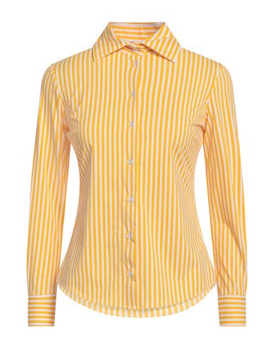 Brian Dales Woman Shirt Yellow Size 8 Polyamide, Elastane In Yellow