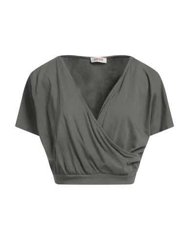 Kontatto Woman T-shirt Military Green Size Onesize Cotton In Green