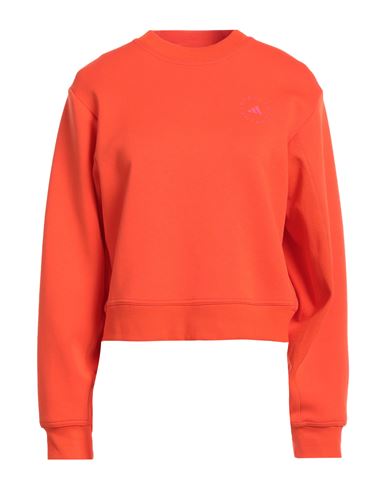 Shop Adidas By Stella Mccartney Woman Sweatshirt Orange Size M Organic Cotton, Polyester