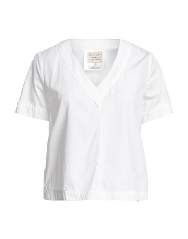 ALESSIA SANTI ALESSIA SANTI WOMAN TOP IVORY SIZE 8 COTTON 