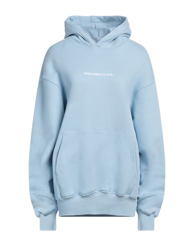 Shop Cultura Woman Sweatshirt Sky Blue Size L Cotton
