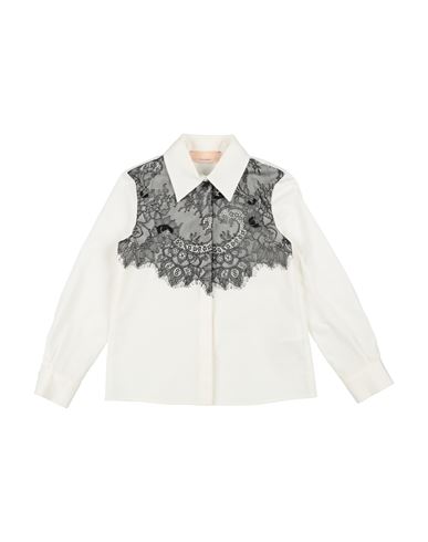 Elisabetta Franchi La Mia Bambina Toddler Girl Shirt White Size 6 Cotton, Polyamide In White
