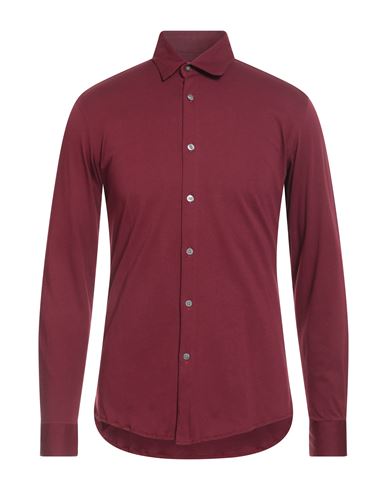 Daniele Alessandrini Homme Man Shirt Garnet Size 15 ¾ Cotton In Red