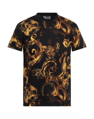 VERSACE JEANS COUTURE VERSACE JEANS COUTURE MAN T-SHIRT BLACK SIZE M COTTON 