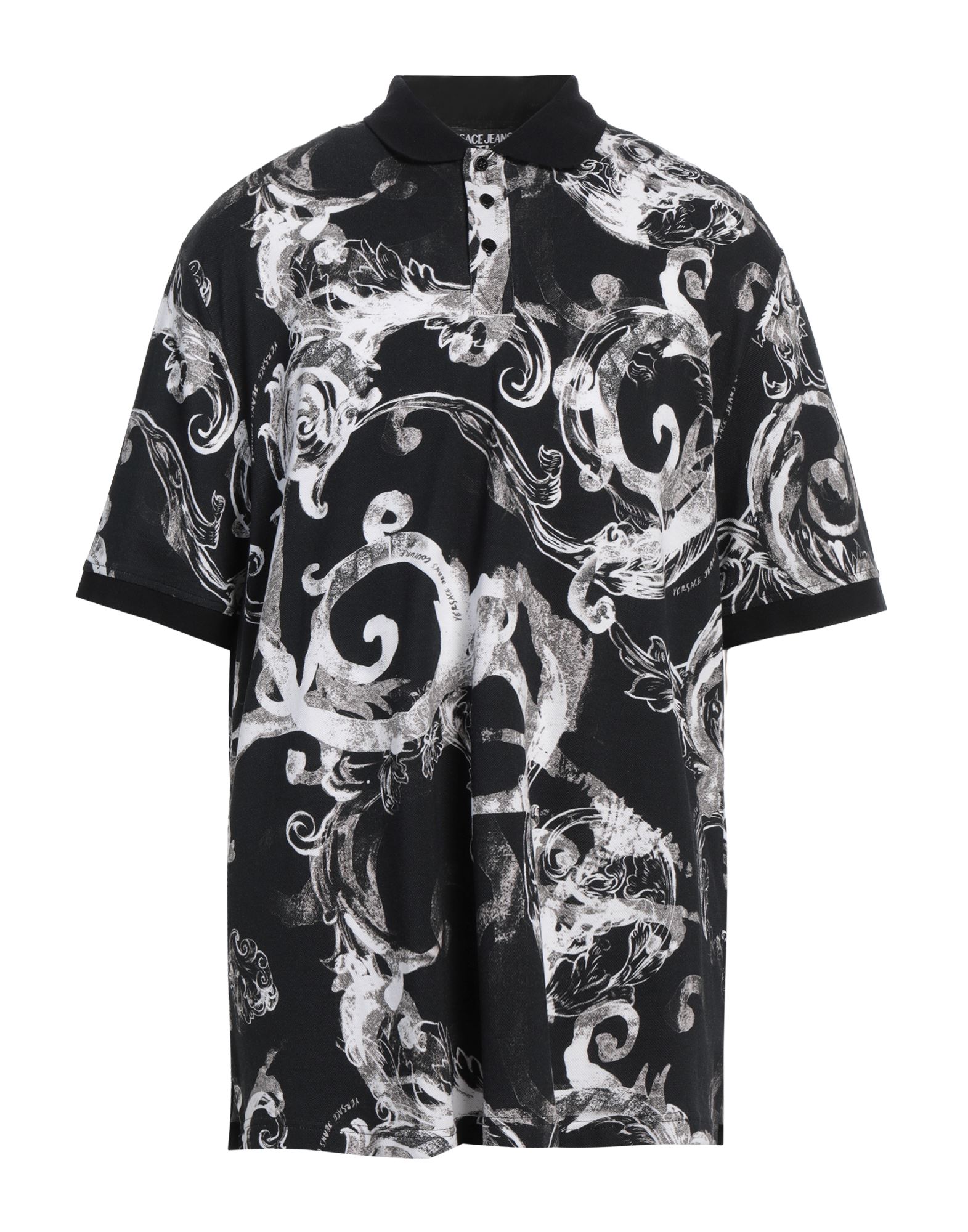 ヴェルサーチ GIANNI LACE ポロシャツ Lサイズ ブラック GIANNI VERSACE ベルサーチ ポロシャツ ブラック サイズL - メルカリ
