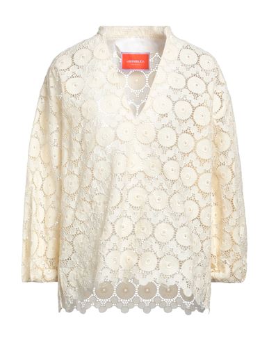 LA DOUBLEJ LA DOUBLE J WOMAN TOP PASTEL YELLOW SIZE M COTTON, POLYESTER 