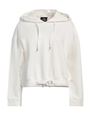 Shop Parajumpers Woman Sweatshirt Off White Size L Cotton, Viscose