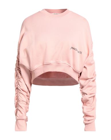 Hinnominate Woman Sweatshirt Light Pink Size M Cotton