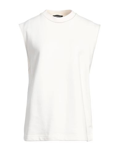 Fabiana Filippi Woman Sweatshirt Off White Size 4 Cotton, Viscose In Off White
