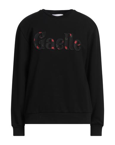 Gaelle Paris Gaëlle Paris Woman Sweatshirt Black Size 1 Cotton, Polyester In Black