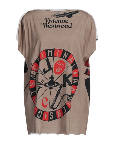 VIVIENNE WESTWOOD VIVIENNE WESTWOOD WOMAN T-SHIRT BEIGE SIZE ONESIZE COTTON 