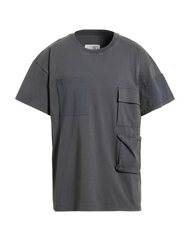 Mm6 Maison Margiela Man T-shirt Grey Size M Cotton In Gray