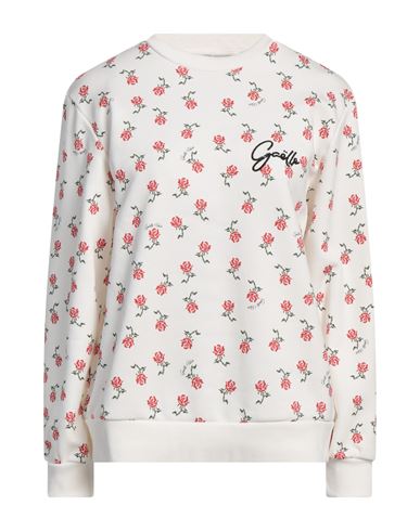 Shop Gaelle Paris Gaëlle Paris Woman Sweatshirt Off White Size 1 Cotton, Polyester, Elastane
