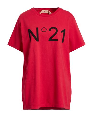 N°21 Woman T-shirt Red Size M Cotton