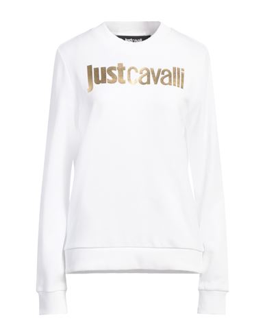 Just Cavalli Woman Sweatshirt White Size Xxs Cotton, Elastane In White
