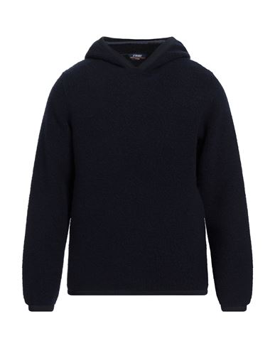 K-WAY K-WAY MAN SWEATSHIRT MIDNIGHT BLUE SIZE XL WOOL, POLYAMIDE, POLYESTER, COTTON 
