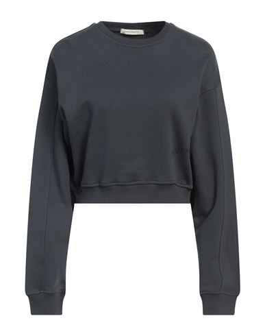 Hinnominate Woman Sweatshirt Charcoal Size S Cotton, Elastane In Grey