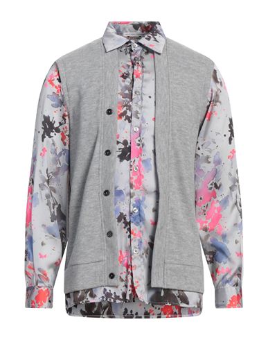 GREY DANIELE ALESSANDRINI GREY DANIELE ALESSANDRINI MAN CARDIGAN LIGHT GREY SIZE M POLYESTER, ACRYLIC, VISCOSE 