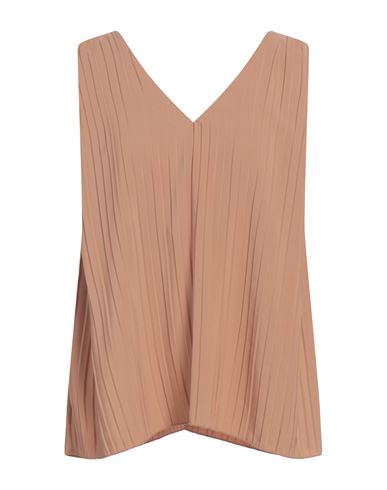 Alpha Studio Woman Top Camel Size 8 Polyester In Beige