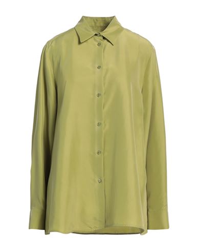 WEEKEND MAX MARA WEEKEND MAX MARA WOMAN SHIRT LIME GREEN SIZE 14 SILK 