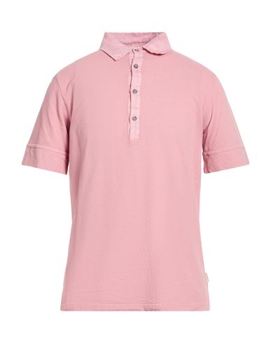 Crossley Man Polo Shirt Antique Rose Size Xxl Cotton, Linen In Pink