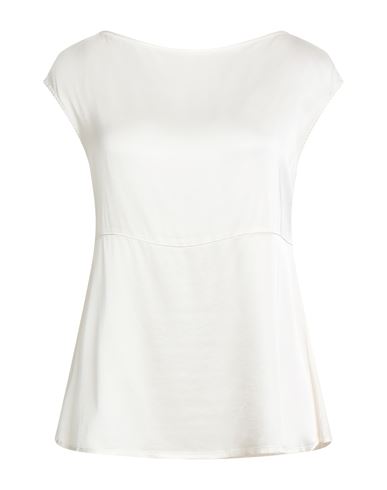 Alessia Santi Woman Top Cream Size 8 Viscose, Elastane In White