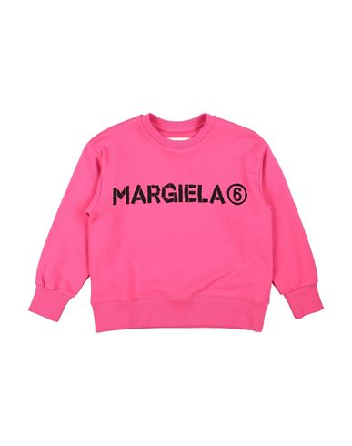 Mm6 Maison Margiela Babies'  Toddler Girl Sweatshirt Fuchsia Size 6 Cotton In Pink