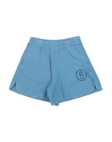 Mm6 Maison Margiela Toddler Girl Shorts & Bermuda Shorts Light Blue Size 6 Cotton In Blue