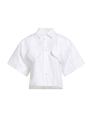 Mm6 Maison Margiela Woman Shirt White Size 8 Cotton