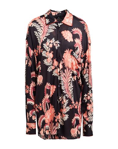 Shop Etro Woman Shirt Black Size 6 Viscose, Nylon, Polyester