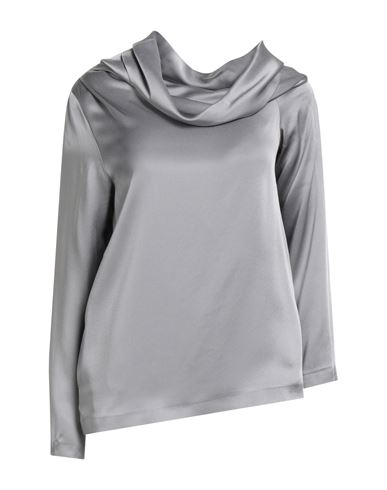 Semicouture Woman Top Grey Size 2 Acetate, Viscose, Elastane In Gray