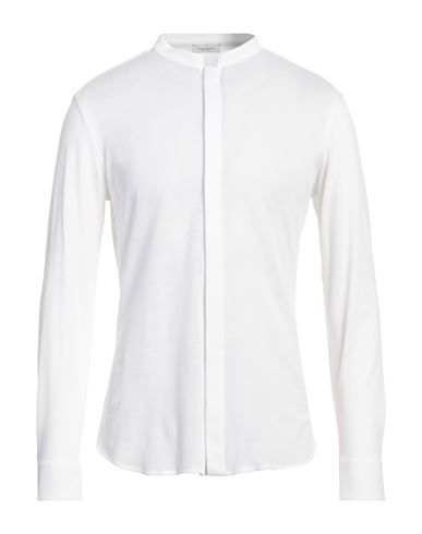 Paolo Pecora Man Shirt White Size 17 Cotton In White