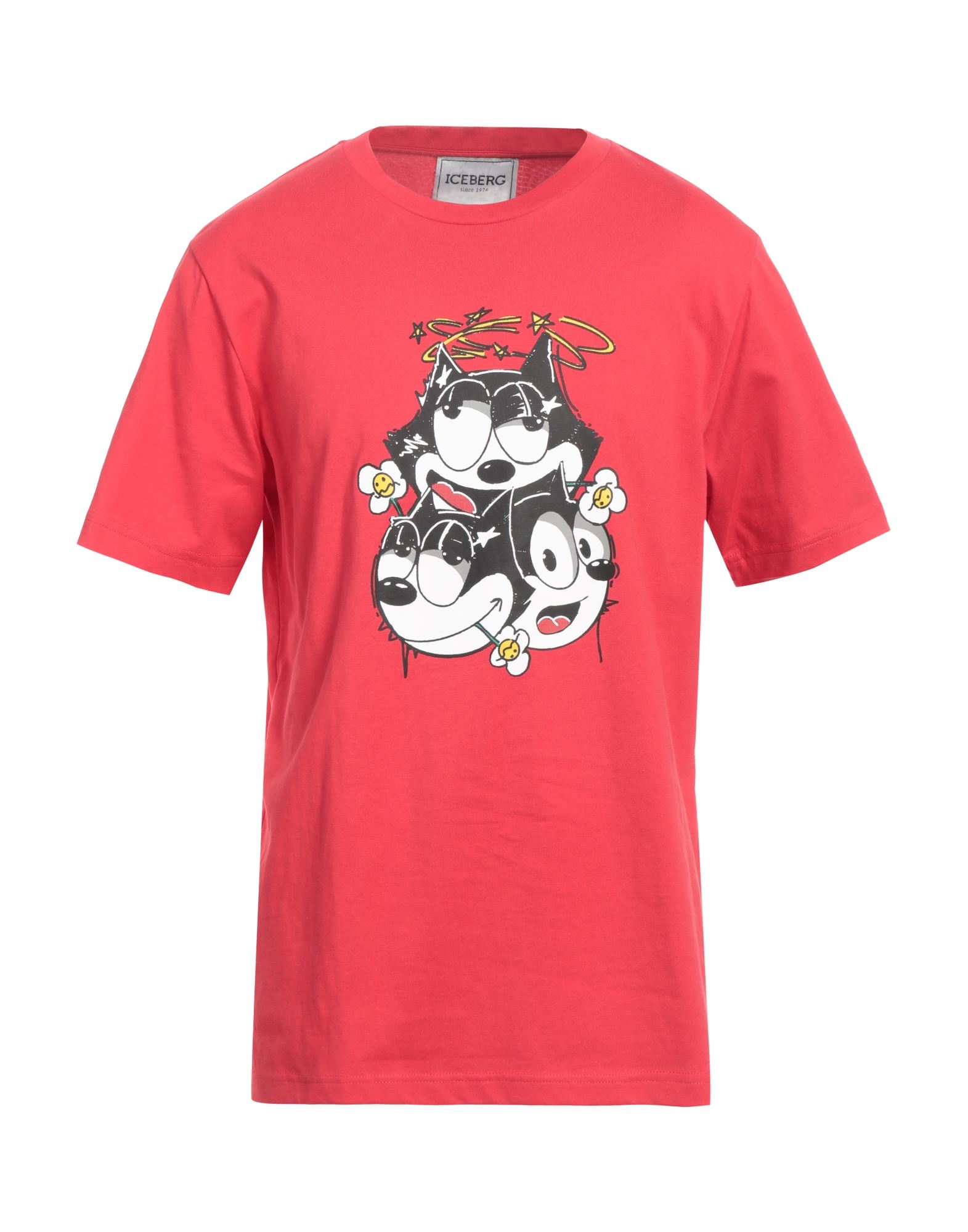 Tシャツ・カットソー ICEBERG Men T-shirt Red F013 6301 4729 楽天市場】【1000円OFFクーポン配布中!!】 アイスバーグ ICEBERG
