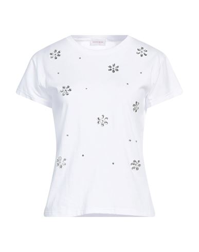 White Wise Woman T-shirt White Size L Cotton