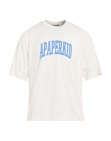 A Paper Kid Man T-shirt Cream Size S Cotton In White