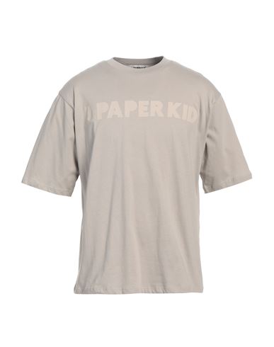 A Paper Kid Man T-shirt Taupe Size Xl Cotton In Grey