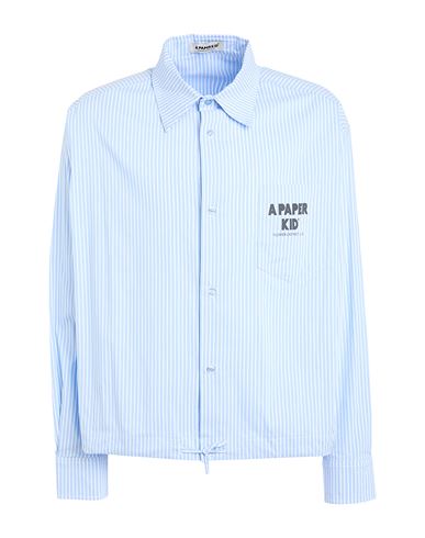 A Paper Kid Man Shirt Sky Blue Size Xl Cotton