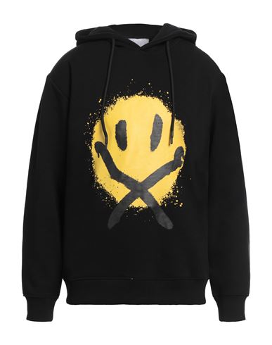 Richmond X Man Sweatshirt Black Size Xxl Cotton, Polyester In Black