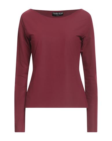Chiara Boni La Petite Robe Woman T-shirt Burgundy Size 12 Polyamide, Elastane In Brown