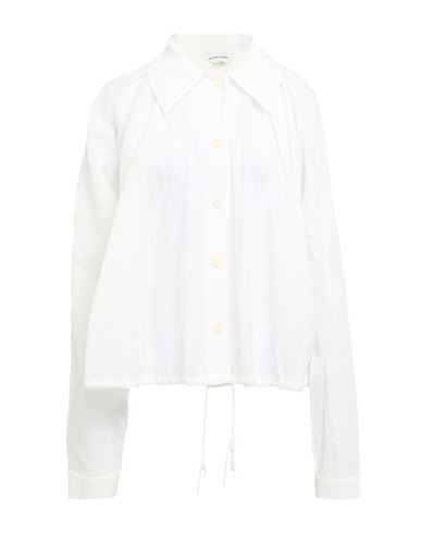 Le 17 Septembre Woman Shirt White Size 6 Rayon, Nylon In White