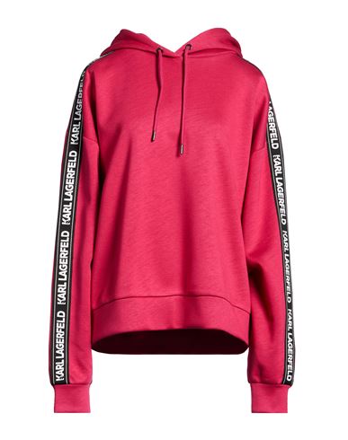 Karl Lagerfeld Woman Sweatshirt Garnet Size L Viscose, Polyurethane In Red