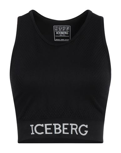 Iceberg Woman Top Black Size M Polyamide, Elastane In Black