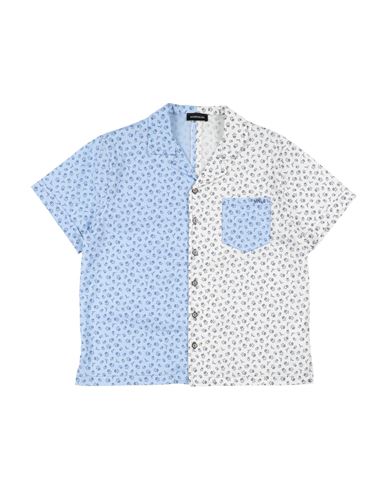 Monnalisa Toddler Girl Shirt Light Blue Size 6 Cotton, Elastane In Blue