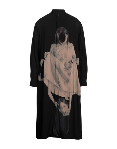 Yohji Yamamoto Black Scandal Man Shirt Black Size 3 Rayon In Black