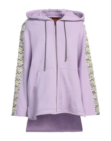 Missoni Woman Sweatshirt Pink Size L Cotton, Polyamide, Polyester, Viscose