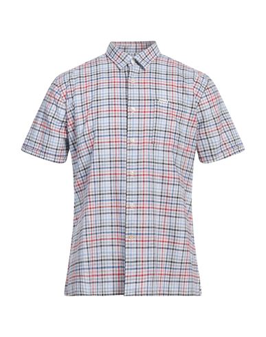 Shop Barbour Man Shirt Sky Blue Size L Linen, Cotton