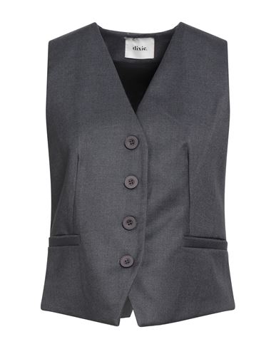 Dixie Woman Tailored Vest Grey Size S Polyester, Viscose, Elastane In Gray