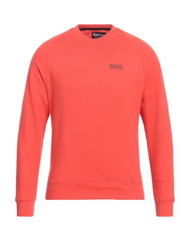BARBOUR BARBOUR MAN SWEATSHIRT CORAL SIZE XXL COTTON, POLYESTER 