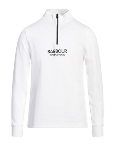 BARBOUR BARBOUR MAN SWEATSHIRT WHITE SIZE M COTTON, POLYESTER 